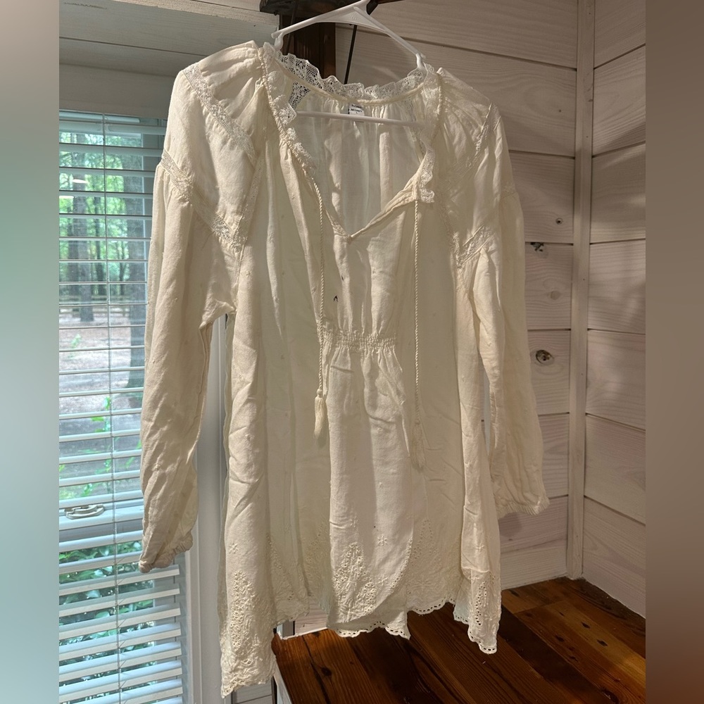 Ivory maternity top